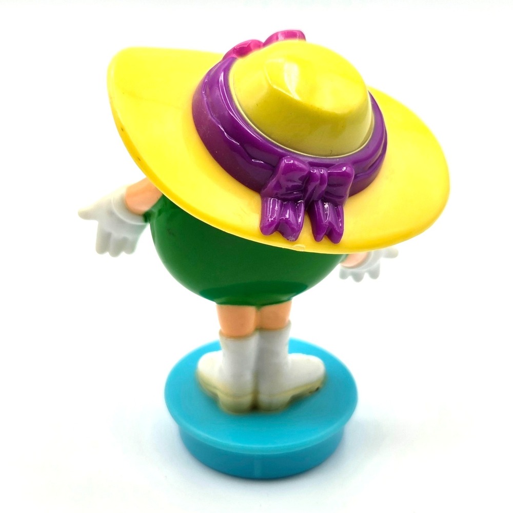 Green M&M Wearing a Yellow Hat Tube Topper - Picture 3 of 3